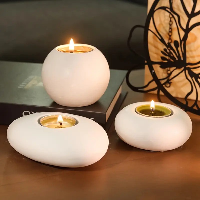 Candle Making Factory - Tealight Mumluk Reçine Silikon Kalıp, Kristal