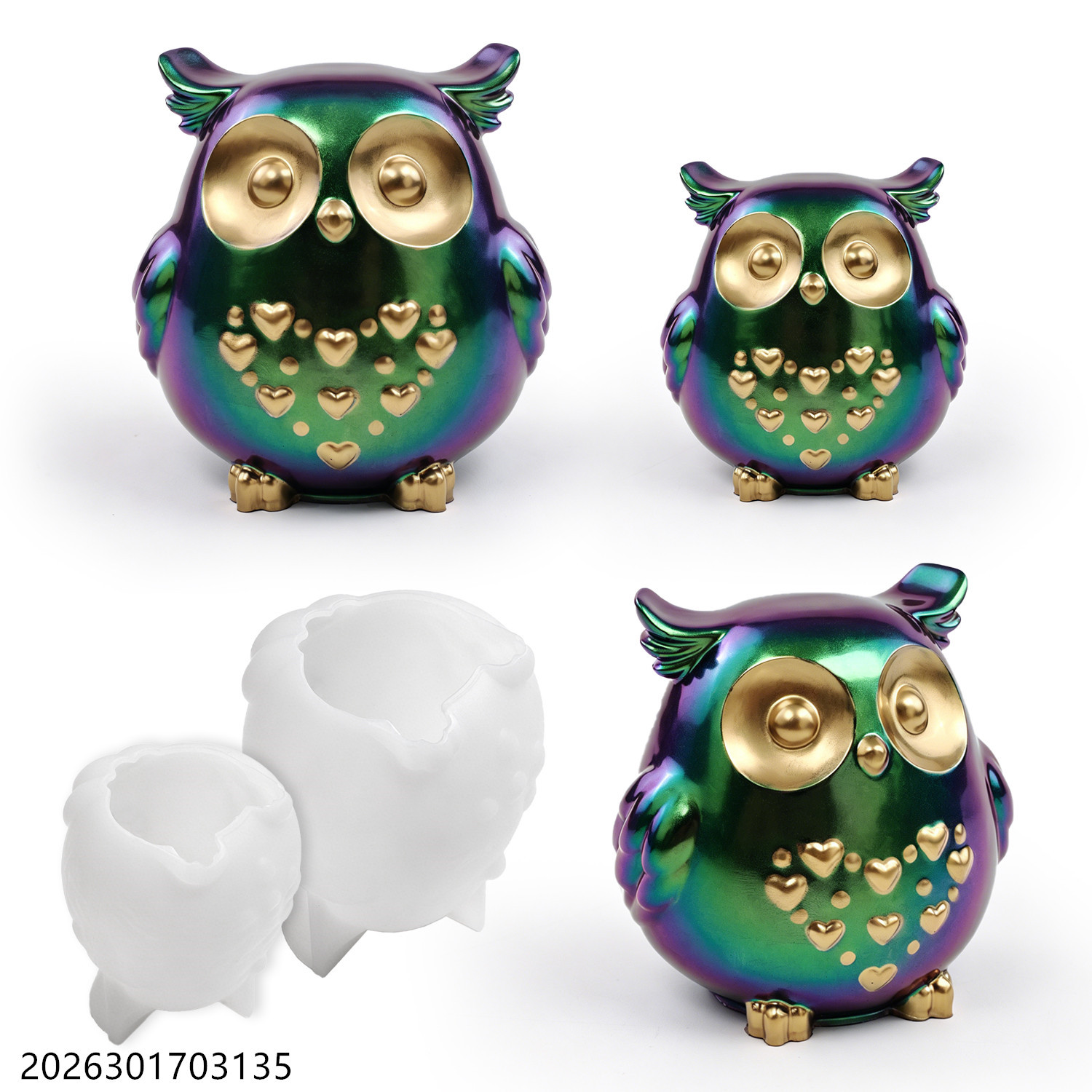 Candle Making Factory - Baykuş silikon kalıp 3D kuş şekli