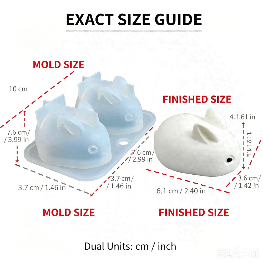 3D Mini Tavşan silikon kalıp G - Candle Making Factory incelemesi ve fiyatı