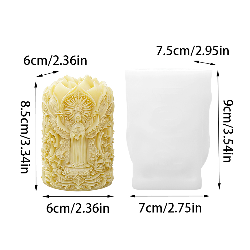 Melek ve Çiçek Temalı Mum Sili - Candle Making Vinings incelemesi ve fiyatı