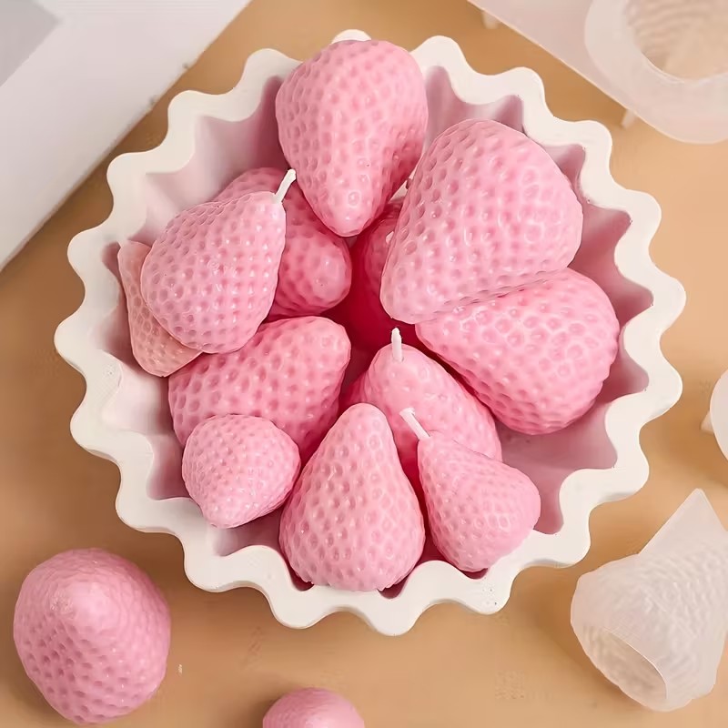 Çilek Silikon Mum Kalıbı DIY A - Candle Making Factory incelemesi ve fiyatı