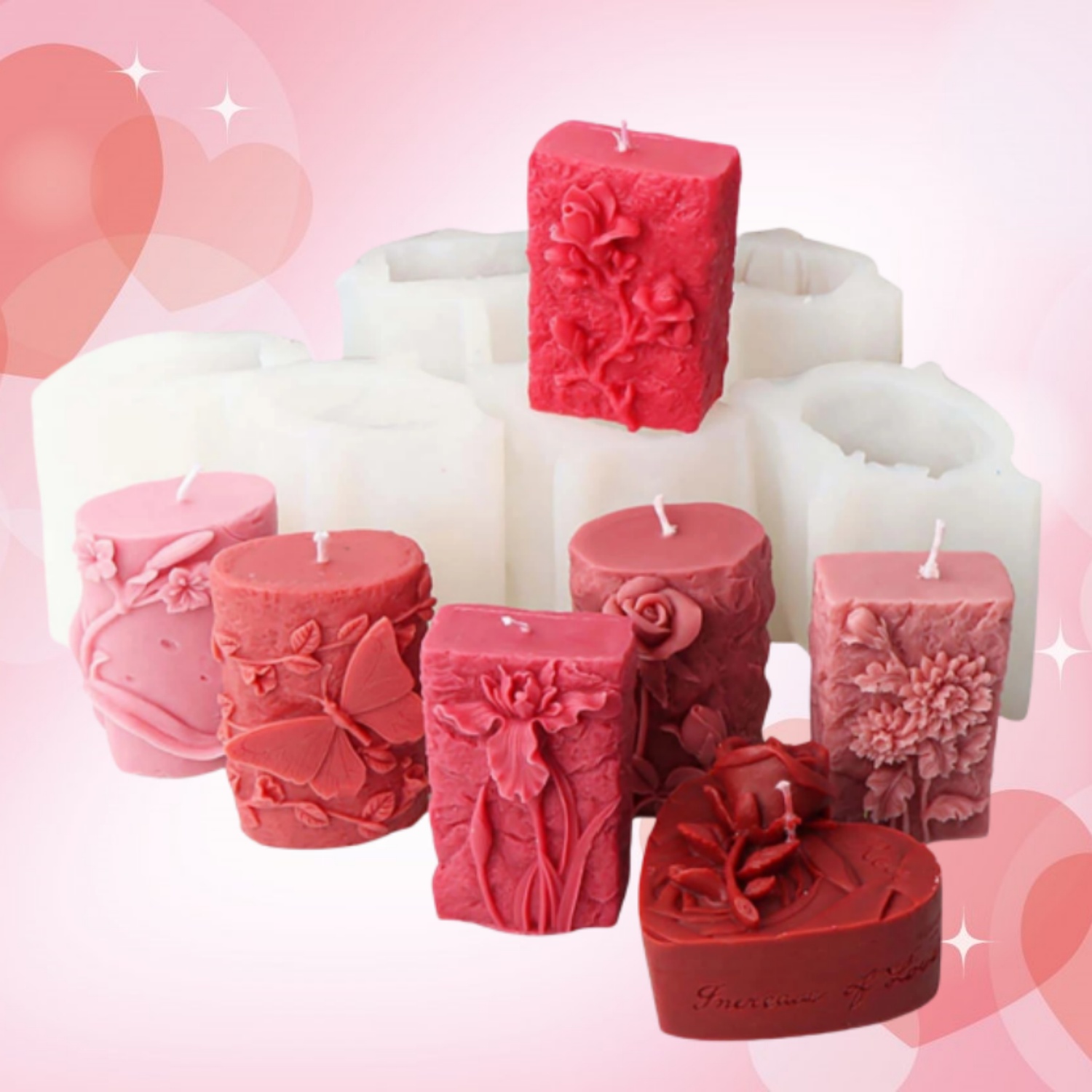 Silikon Çiçekli Kelebek Mum Ka - Candle Making Vinings incelemesi ve fiyatı